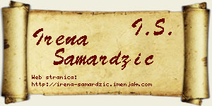 Irena Samardžić vizit kartica
